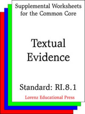 cover image of CCSS RI.8.1 Textual Evidence